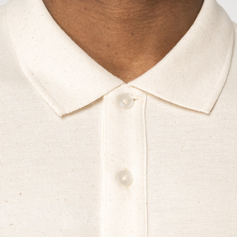 Premium Printed Military Badge Organic Polo Shirt