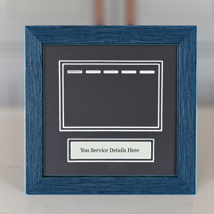 engraved plaque medal frame personalised service details