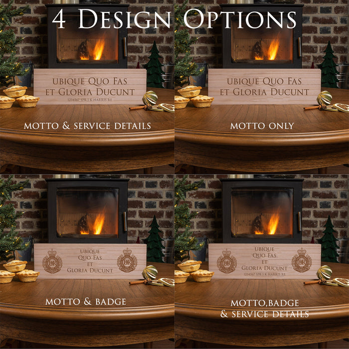 Royal Engineers Motto Wooden Plaque Sign (32cm) – Hanging or Freestanding