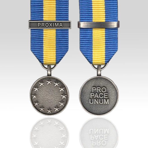 EU - ESDP Miniature Medal with Proxima clasp available from Empire Medals