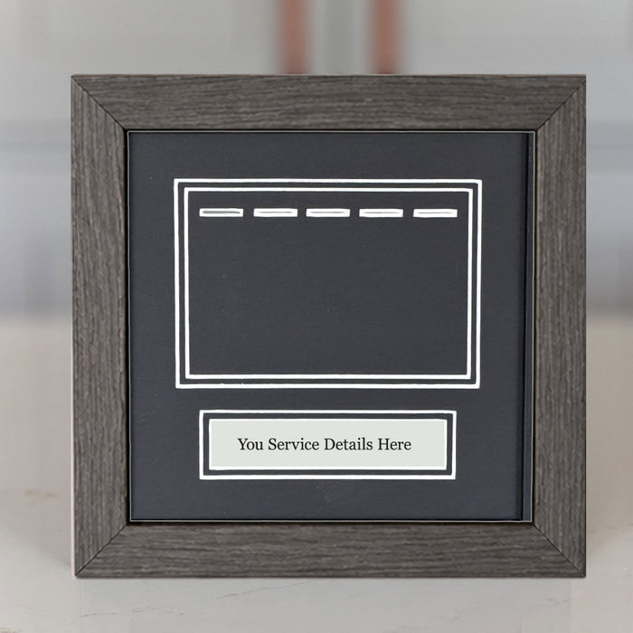Military Miniature Medal Display Frame for 5 Medals – Handmade Wooden Frame | Empire Medals