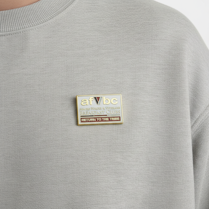 Armed Forces & Veterans Breakfast Clubs 30x15mm Enamelled Lapel Pin