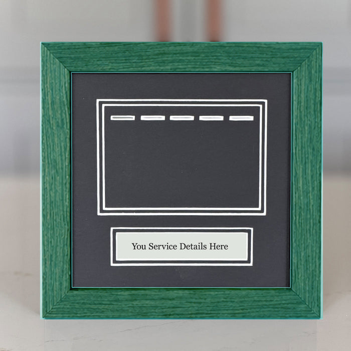 Military Miniature Medal Display Frame for 5 Medals – Handmade Wooden Frame | Empire Medals