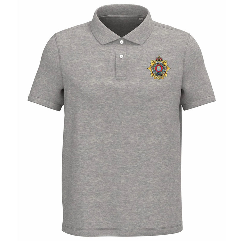 Premium Printed Military Badge Organic Polo Shirt