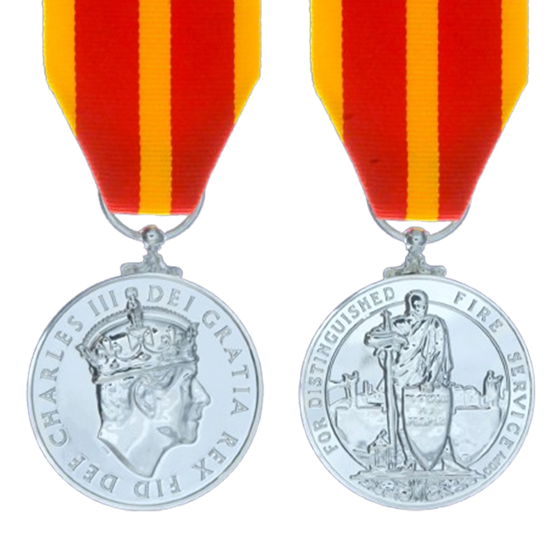 King's Fire Service Medal Full Size