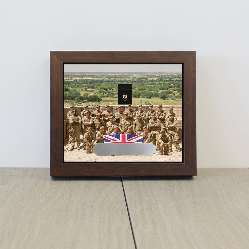 Photo Background Medal Display Case for 3 to 4 Medals