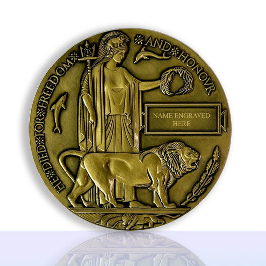 Memorial Plaque - The Death Penny with Memorial Scroll