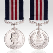 Military Medal George V Crowned Head 1930–1937 with striped ribbon