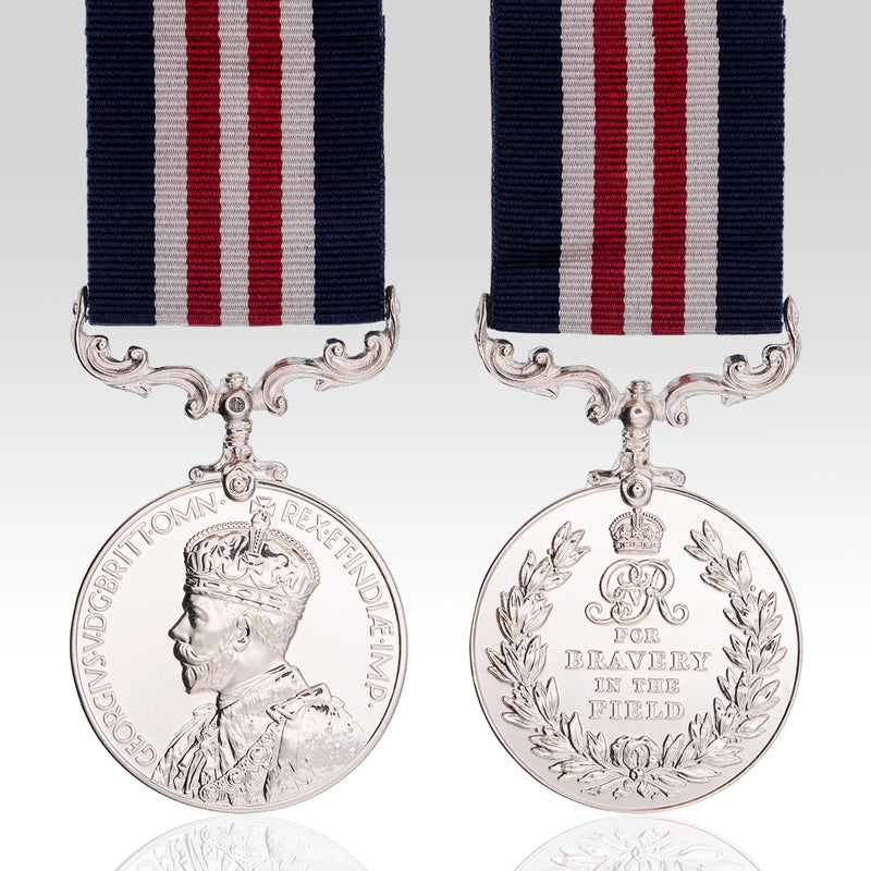 Military Medal George V Crowned Head 1930–1937 with striped ribbon