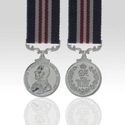 Military Medal George V uncrowned head miniature 1916–1930 with striped ribbon