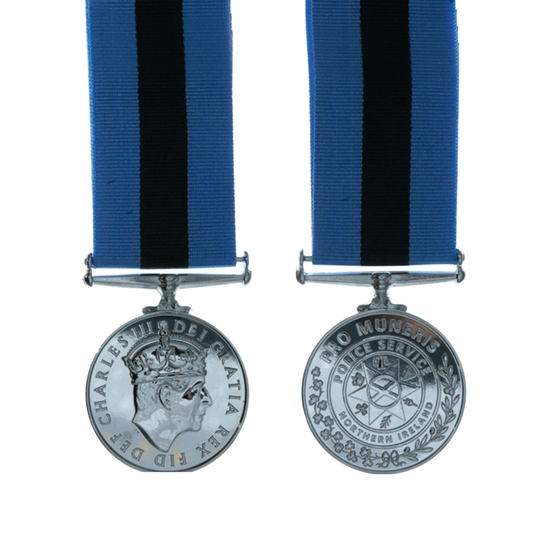 Police Service Northern Ireland Miniature Medal Charles III