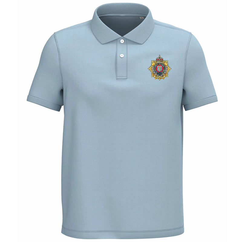 Premium Printed Military Badge Organic Polo Shirt