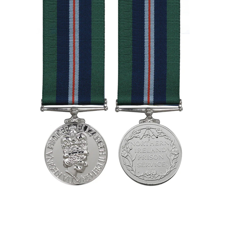 Miniature Northern Ireland Prison Service Medal (EIIR Version)