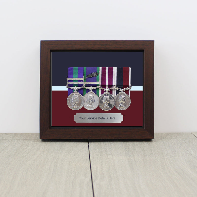 RAF medal display case handmade wooden frame