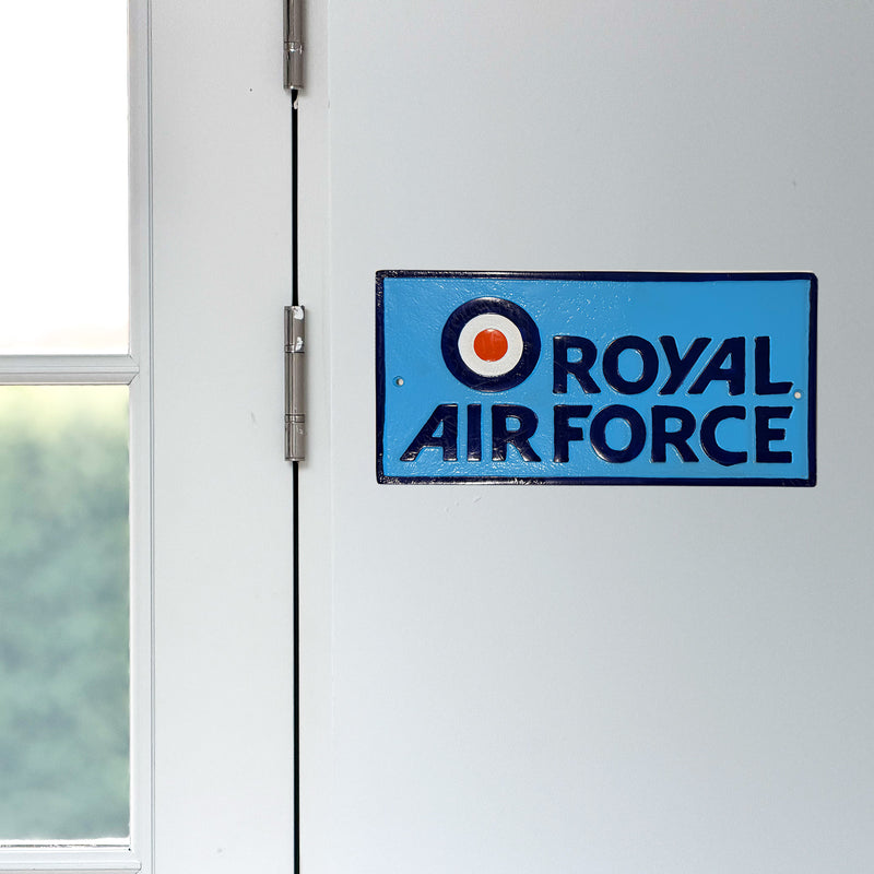RAF Rectangular Wall Plaque (Cast Aluminium) – Indoor/Outdoor