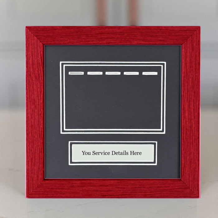 Military Miniature Medal Display Frame for 5 Medals – Handmade Wooden Frame | Empire Medals