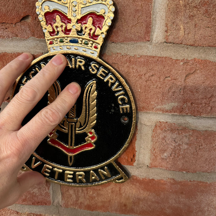 Special Air Service (SAS) Veteran Badge Wall Plaque – Cast Aluminium, 25cm (Indoor/Outdoor)