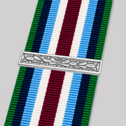 silver wider service 2nd award bar in miniature