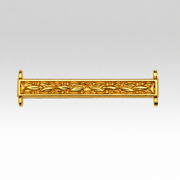 wider service 2nd award bar  in a gold finish on a white background
