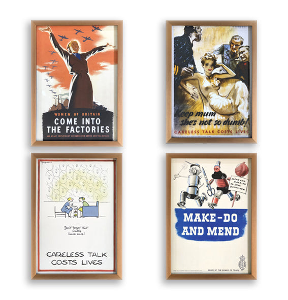 WW2 Iconic Posters Set of 4