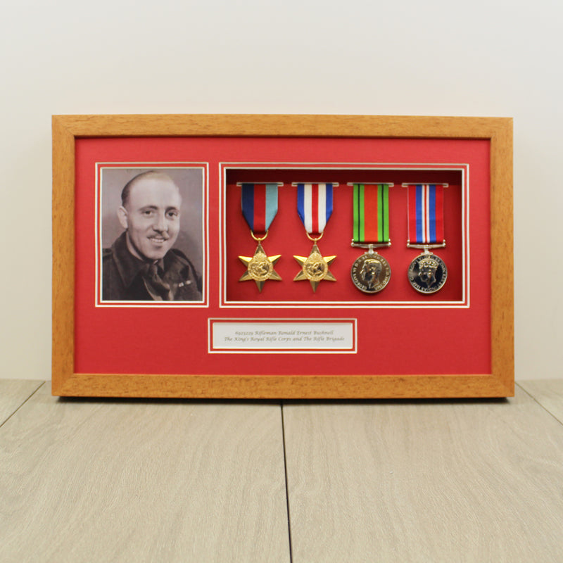 Frame for 4 Medals and a Photograph