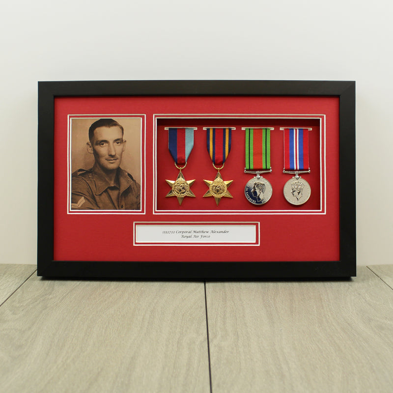 Frame for 4 Medals and a Photograph