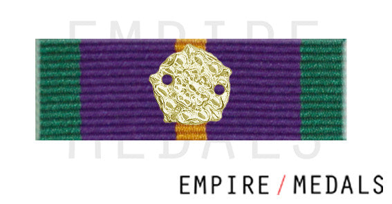 Accumulated Campaign Service Pre 2011 Ribbon Bar with Gilt Rosette