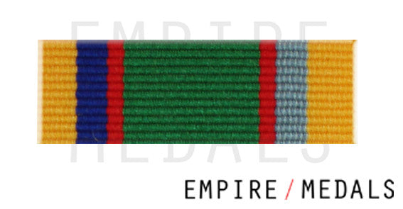 Cadet Forces Medal Ribbon Bar with Silver Rosette