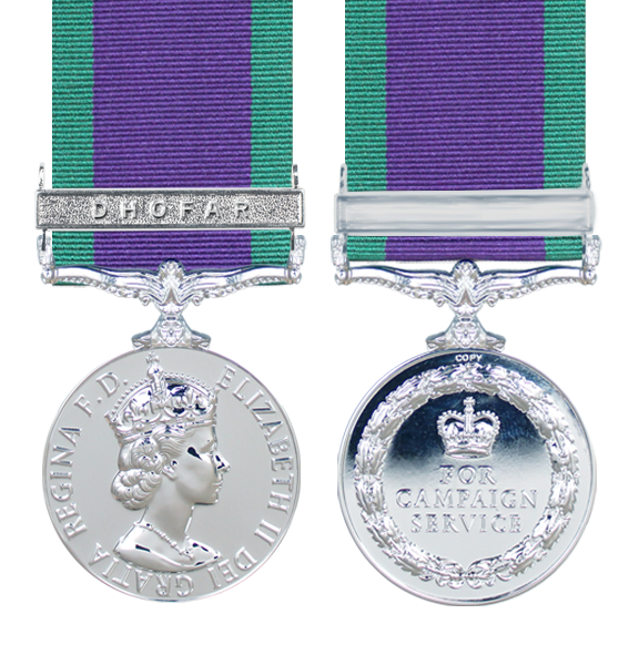 General Service Medal 1962 with Dhofar Clasp