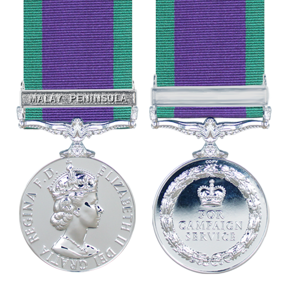 General Service Medal 1962 with Malay Peninsula Clasp