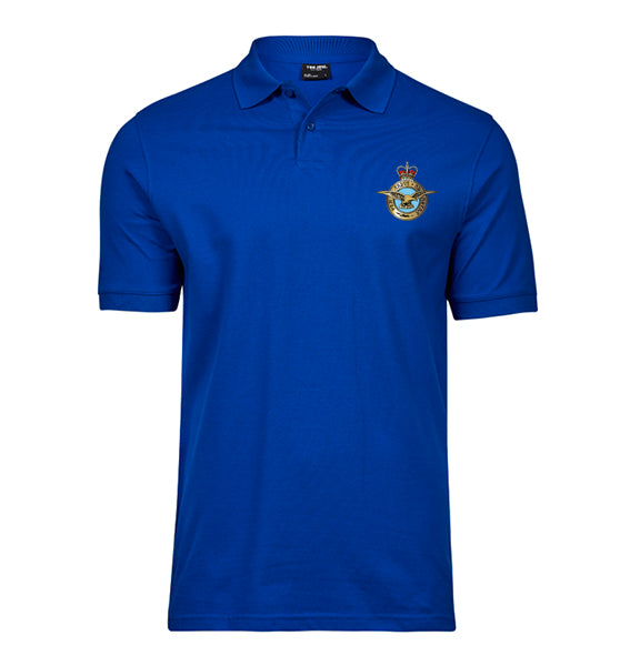 Military Embroidered Polo Shirt - Royal Blue