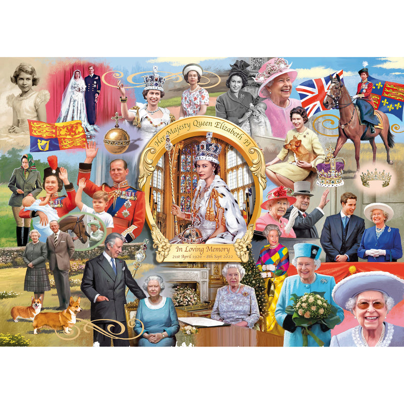 Queen Elizabeth II Commemorative 1000pc Jigsaw