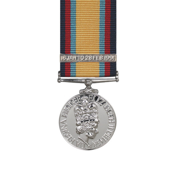 Gulf Medal Miniature With 16th January Bar