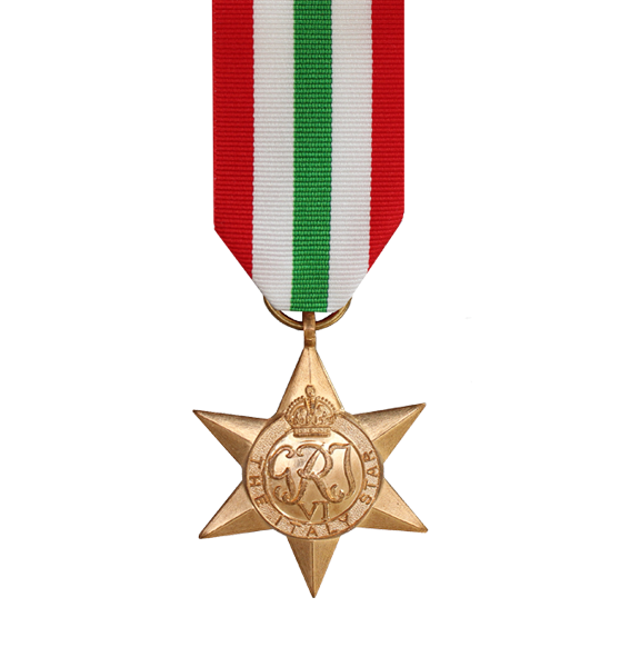 WW2 Italy Star Medal and Ribbon