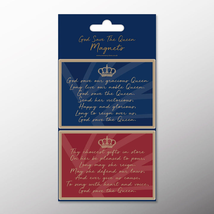 GOD SAVE THE QUEEN - SET OF TWO MAGNETS