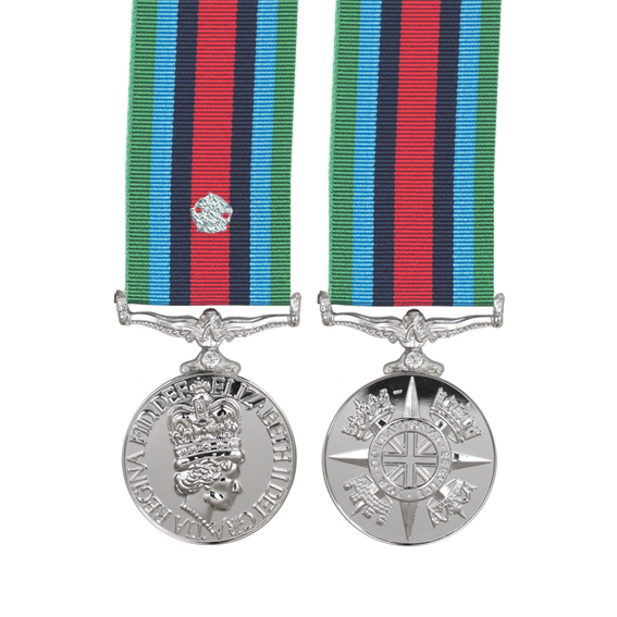 OSM Sierra Leone Miniature Medal with Rosette