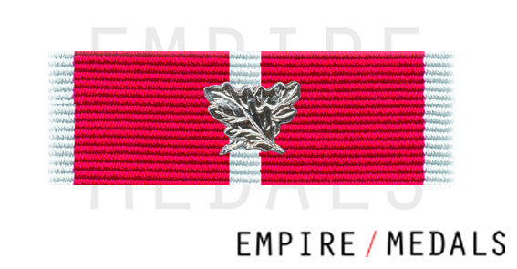 Obe Military Ribbon Brooch Bar with crossed leaves