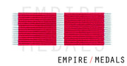 BEM Military Ribbon Brooch Bar with laurel leaf