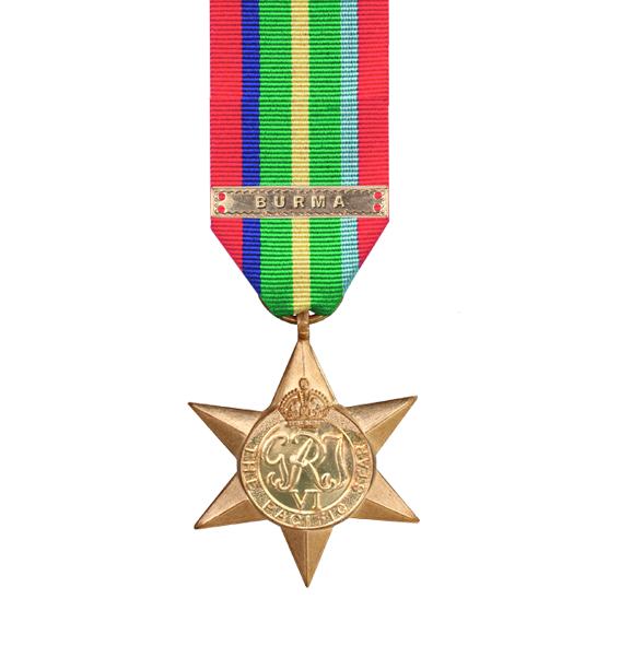Pacific Star from WW2 with Burma Clasp