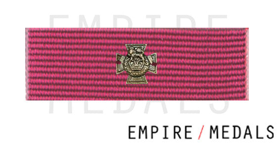 Victoria Cross Ribbion Victoria Cross ribbon brooch bar with emblem — Empire Medals