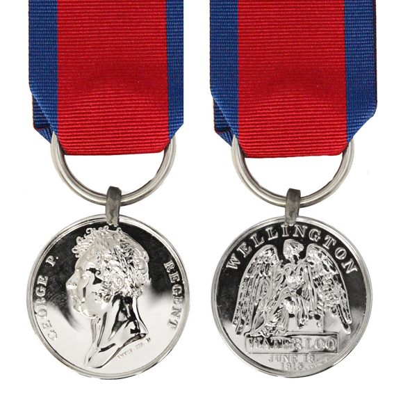 replica waterloo campaign medal