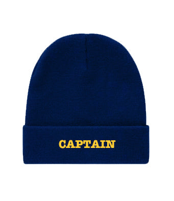 Captain Embroidered Beanie Hat