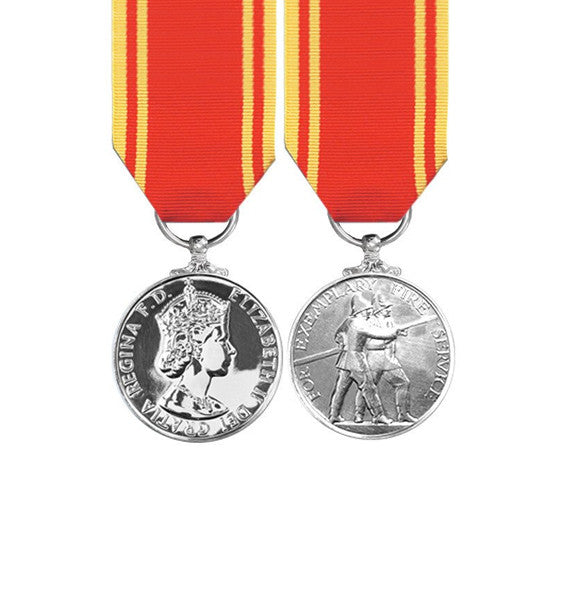 Fire Service Long Service Miniature Medal