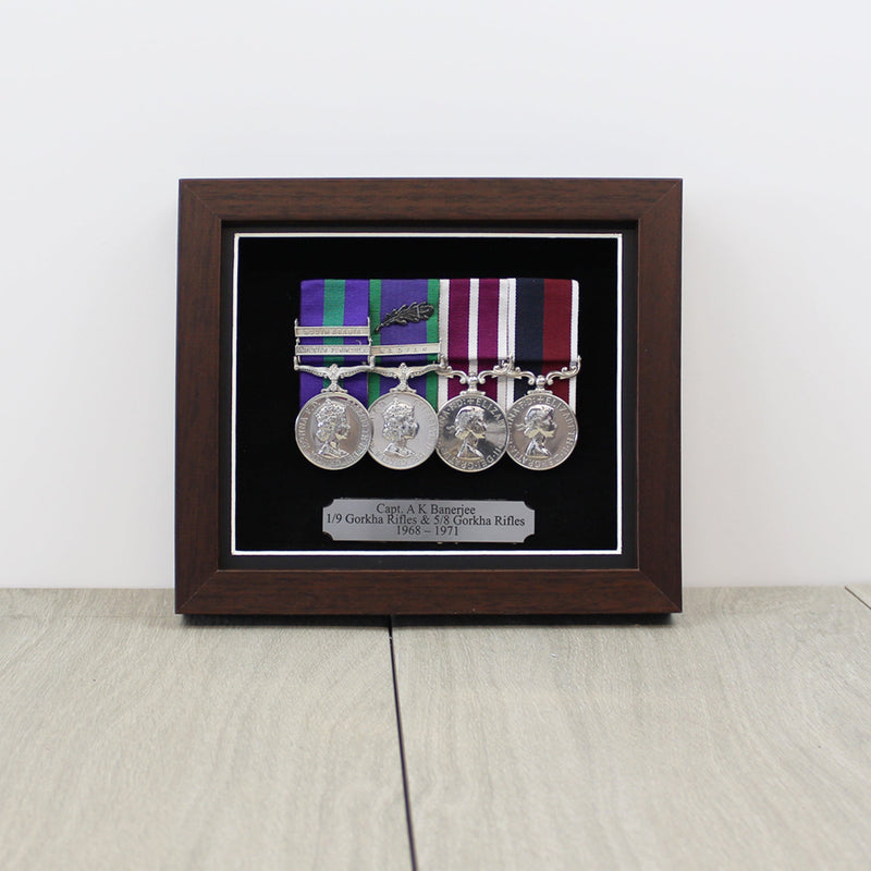 Freestanding Medal Display Case for 3 to 4 Medals