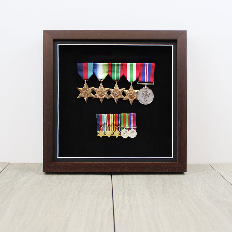 Medal Display Case for Full Size & Miniature Medals