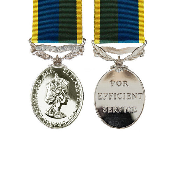 Miniature T&AVR Efficiency Medal EIIR