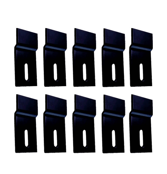 Offset Fixing Bracket - 35 x 24mm - Carbon Fibre - Black Finish - Pack of 10