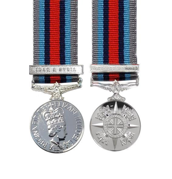Operational Service Miniature Medal (OSM) with IRAQ/SYRIA Clasp - Op Shader