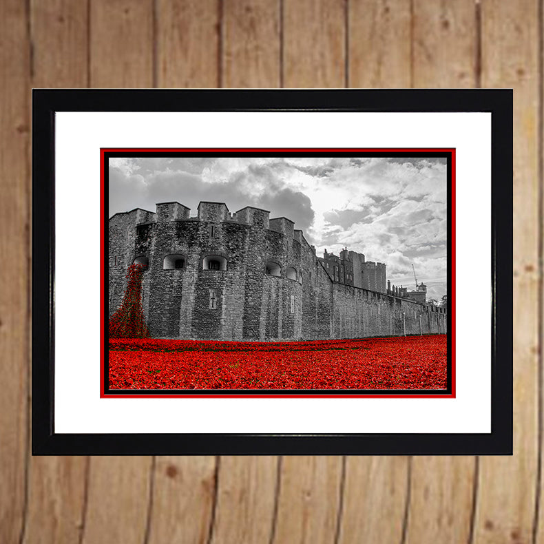 Tower Of London Poppy Commemorative Print