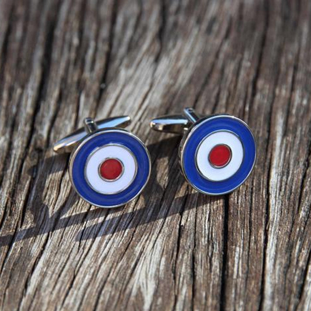 Roundel Ribbon RAF Roundel Cufflinks — Empire Medals